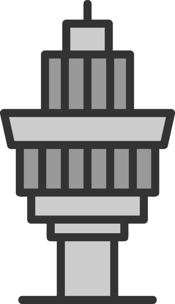 Control Tower Vector Icon Design