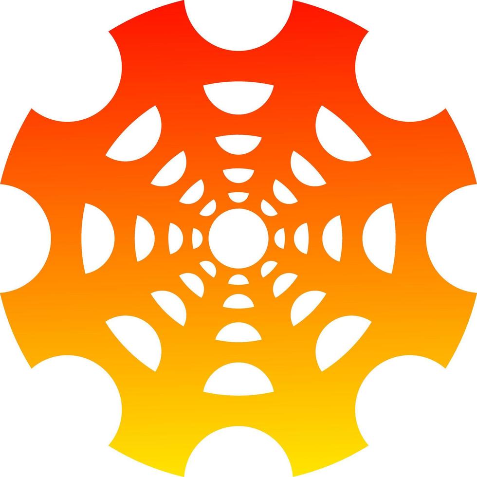 The illustrations and clipart. logo design. orange gear wheels vector