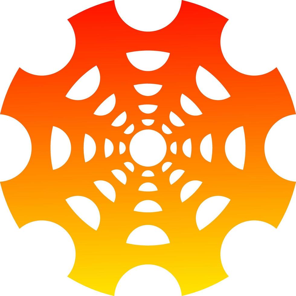 The illustrations and clipart. logo design. orange gear wheels vector