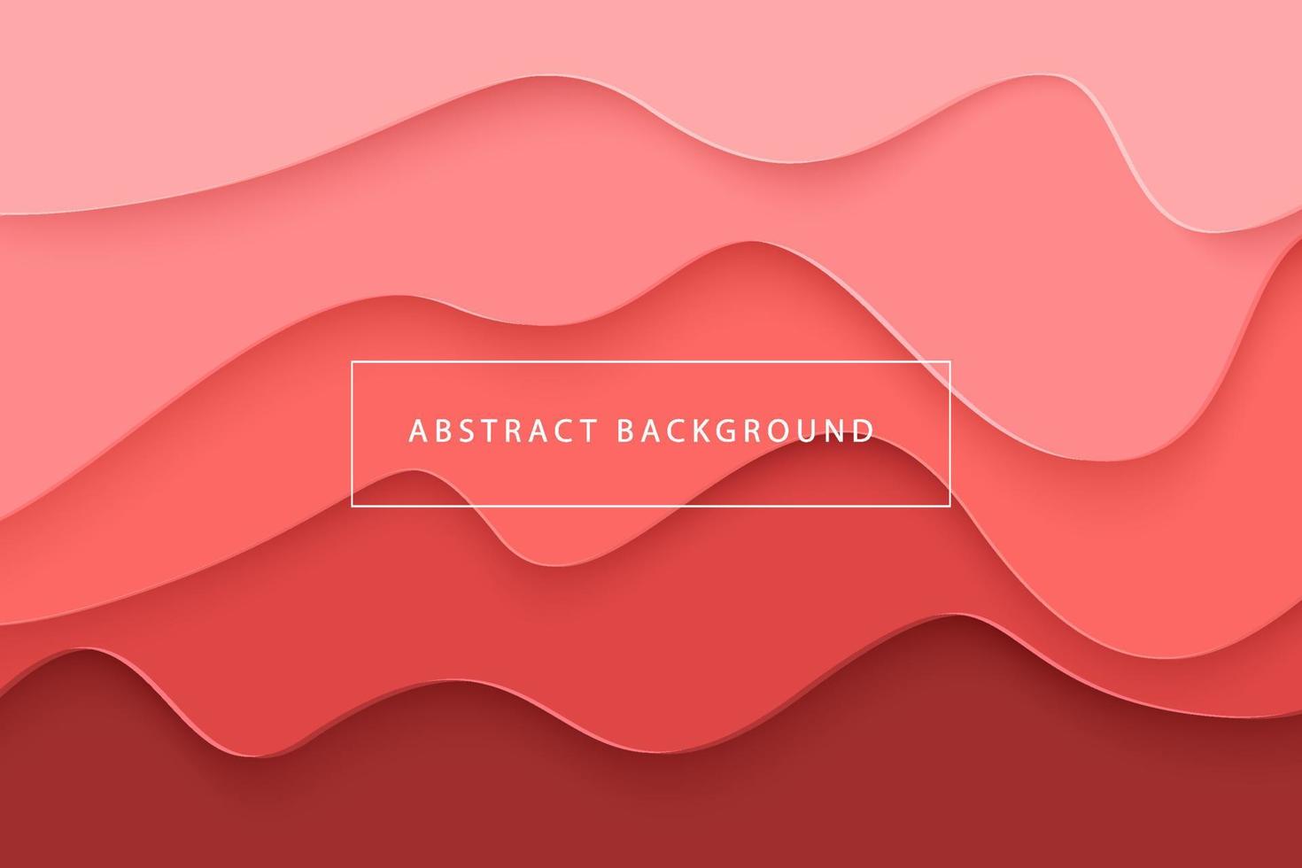 pink paper cut abstract background vector
