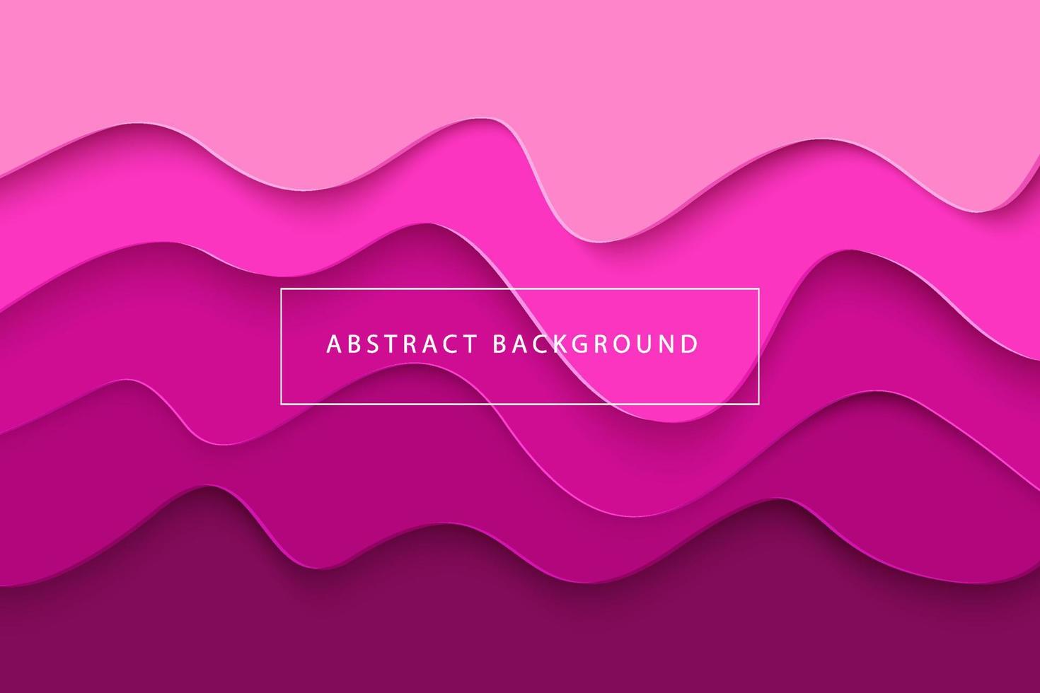 purple wavy paper cut abstract background vector