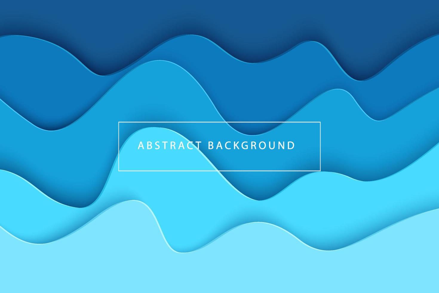 Fondo abstracto 3d con formas de corte de papel. diseño de vectores para presentaciones de negocios, volantes, carteles e invitaciones. arte de talla azul