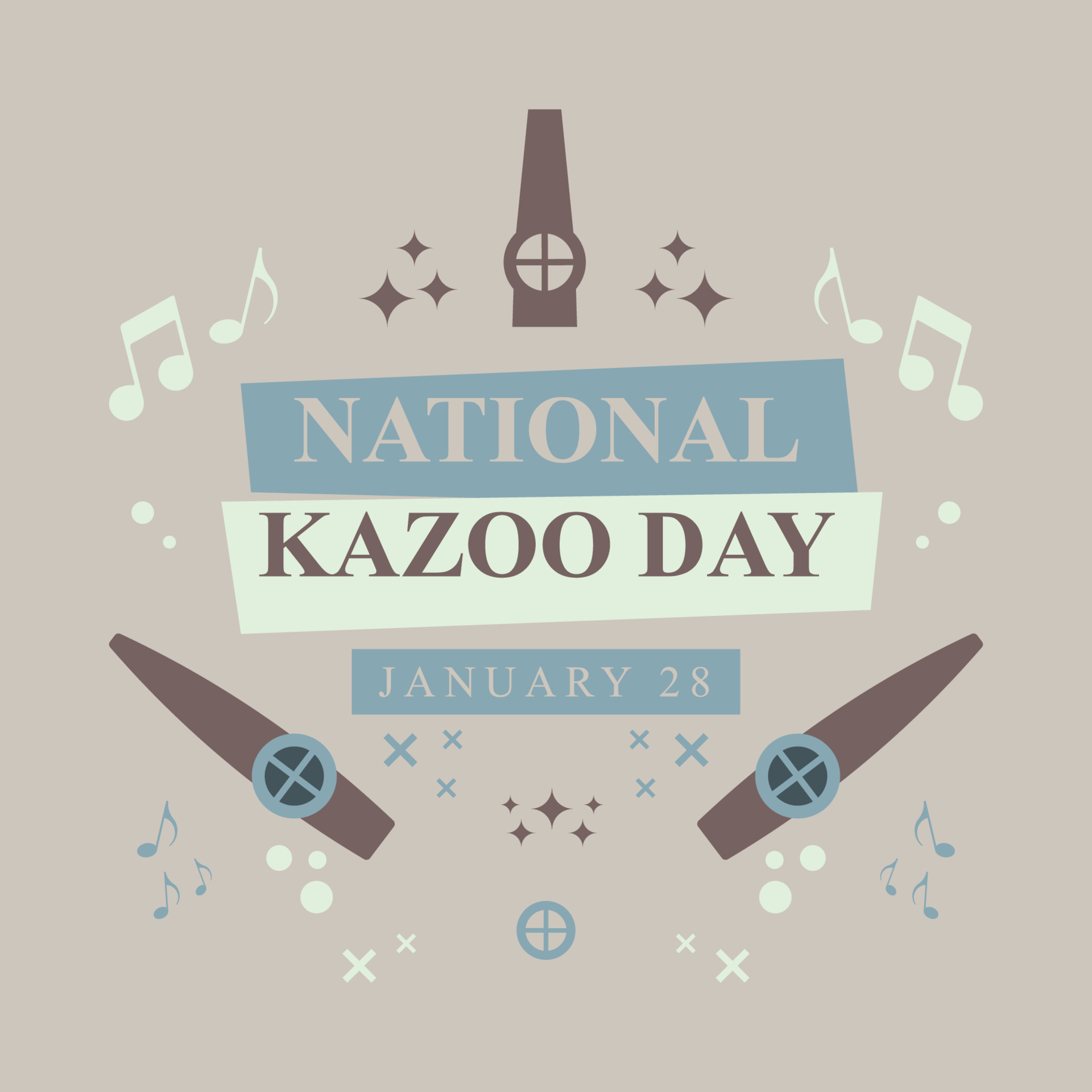 National Kazoo Day background. 16640673 Vector Art at Vecteezy