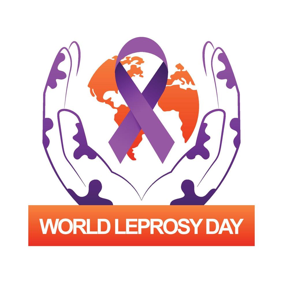 World Leprosy Day background. vector