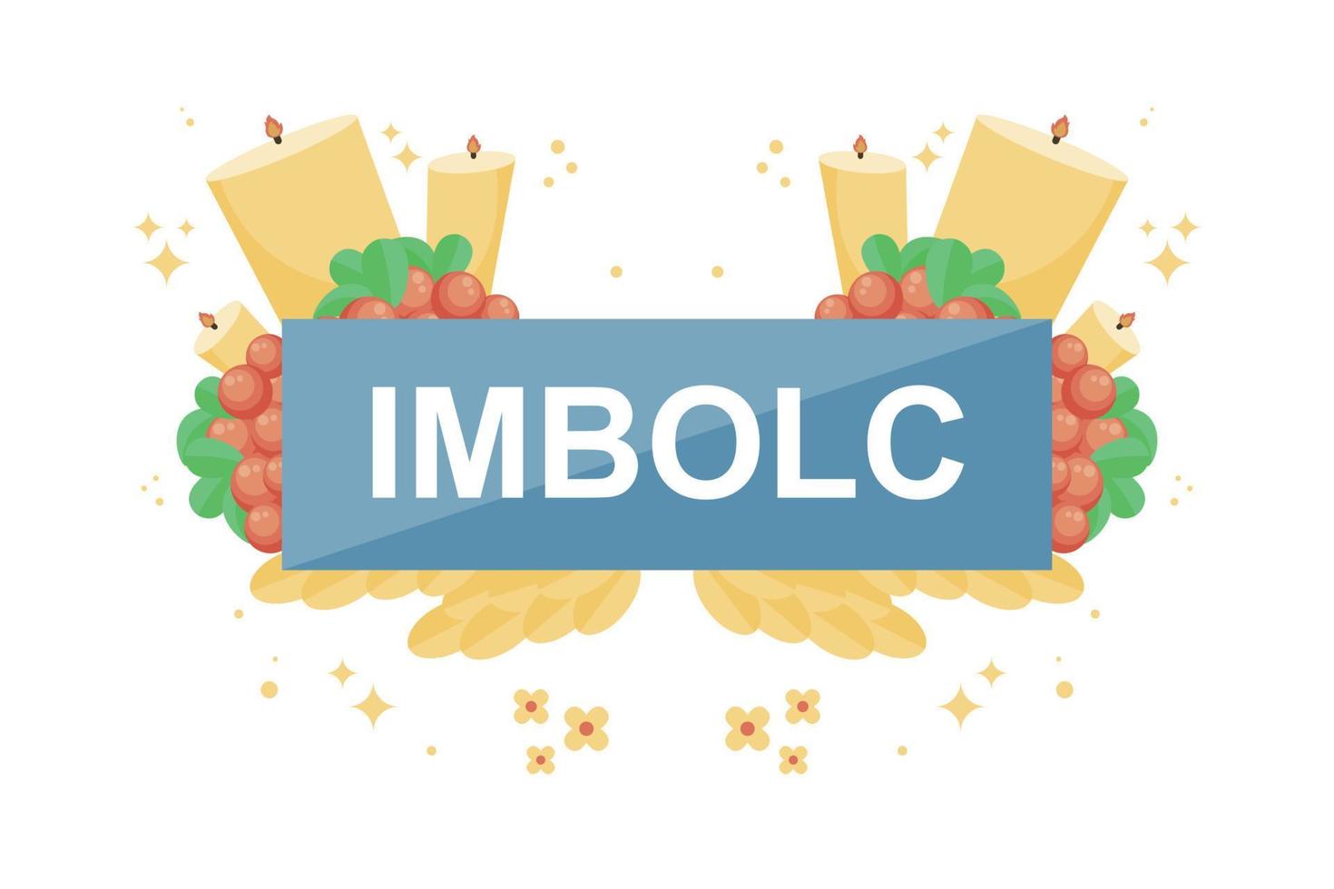 Imbolc background. Design for celebrate Imbolc. Vector illustration.