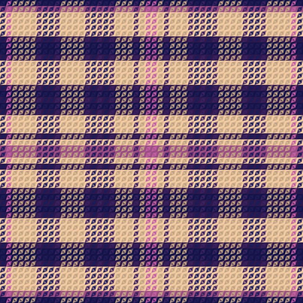 Tartan or plaid dark color pattern. vector