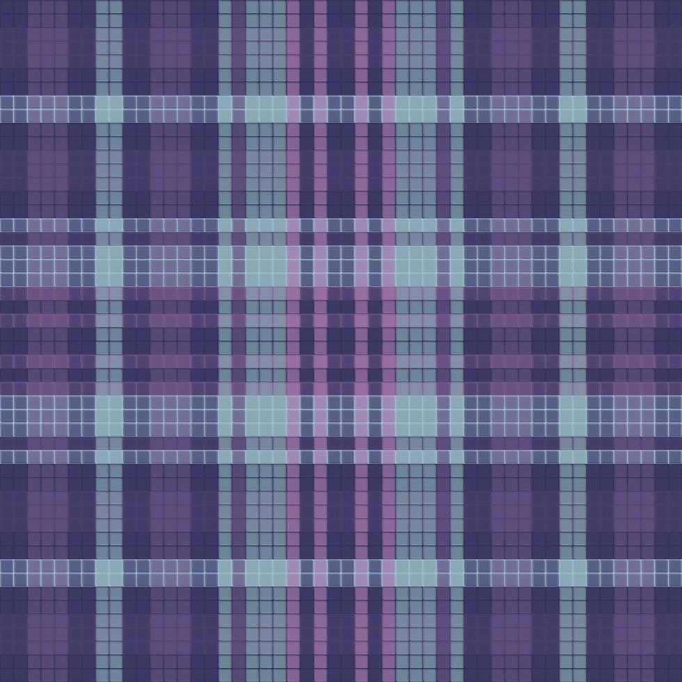 Tartan or plaid dark color pattern. vector