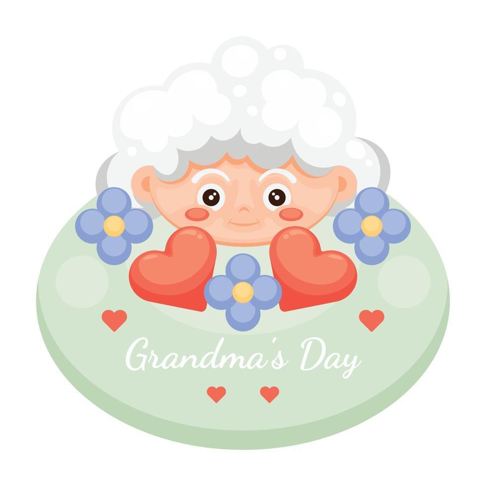 Grandmas Day background. With beautiful design. vector