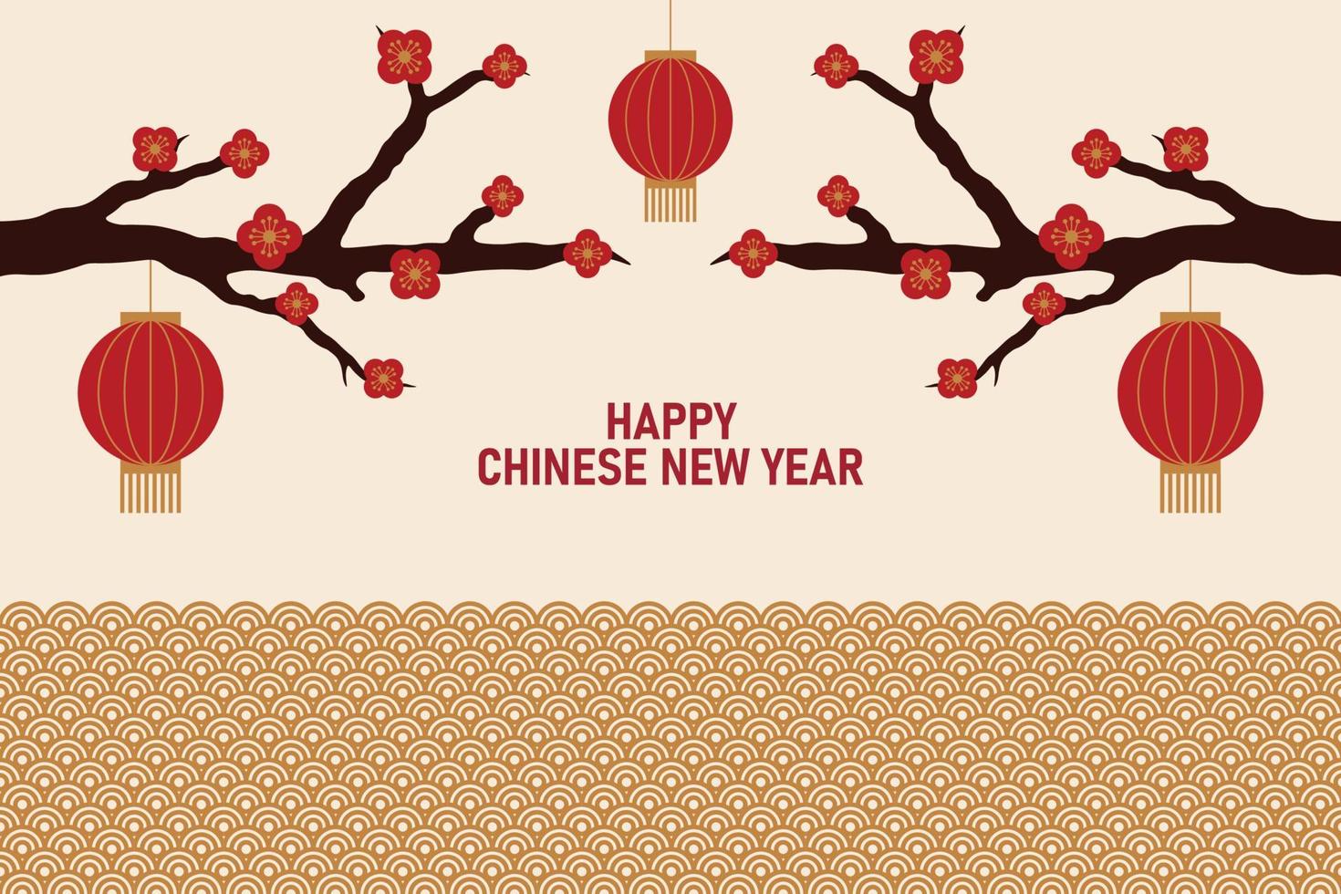 fondo de año nuevo chino. vector