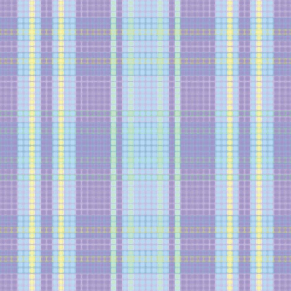 Tartan or plaid pastel color pattern. vector