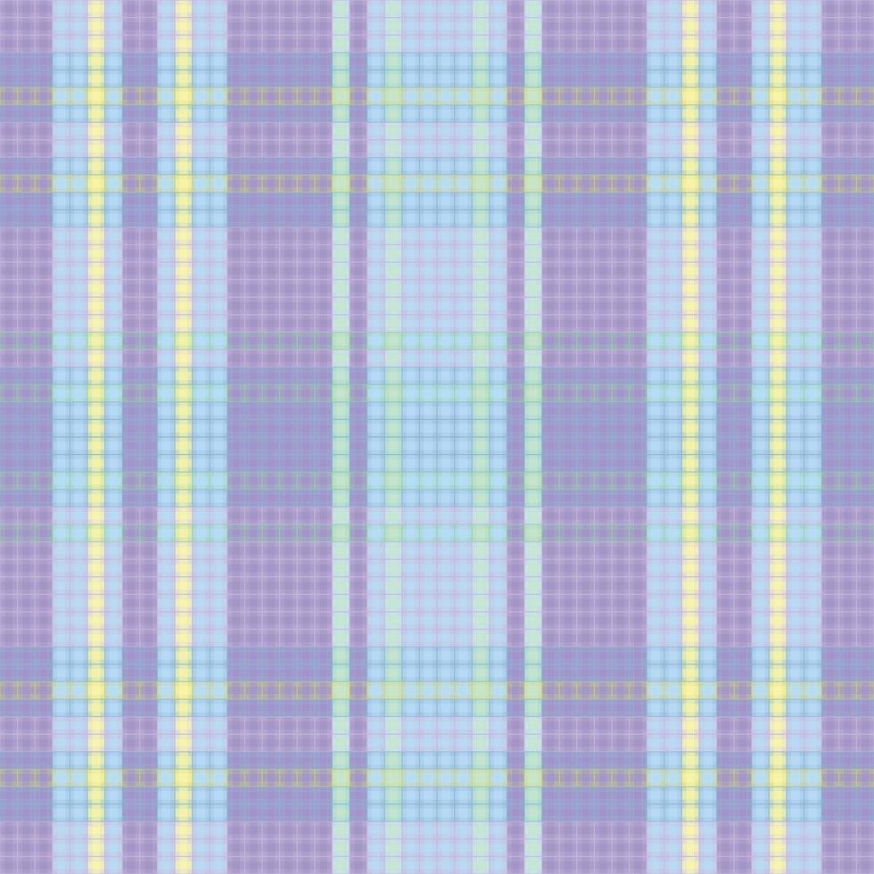 Tartan or plaid pastel color pattern. vector