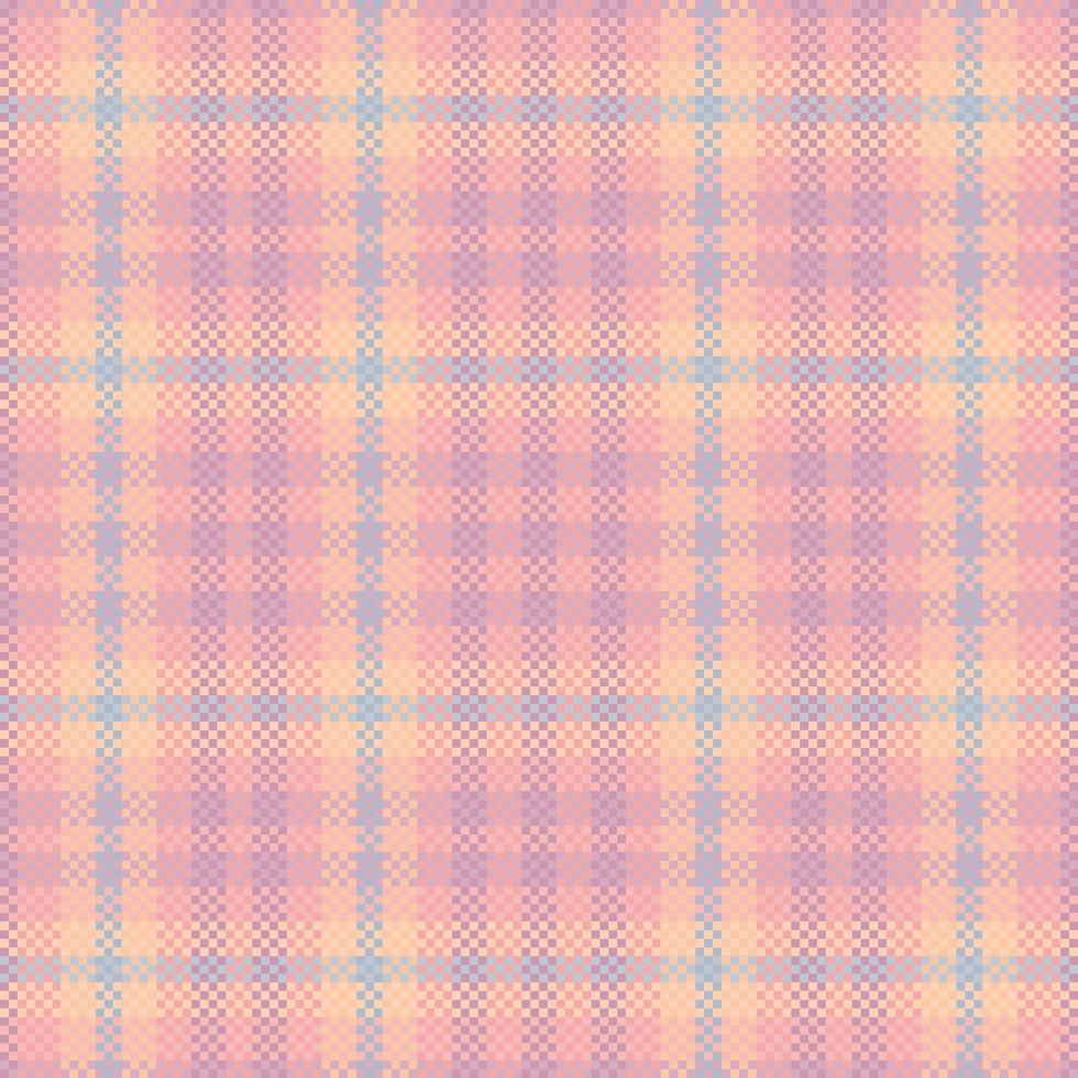 Tartan or plaid pastel color pattern. vector