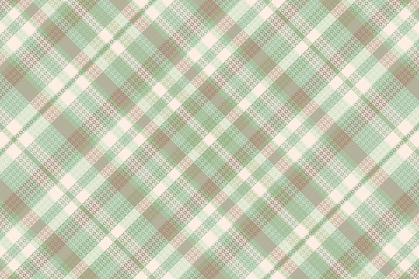 Tartan or plaid pastel color pattern. vector