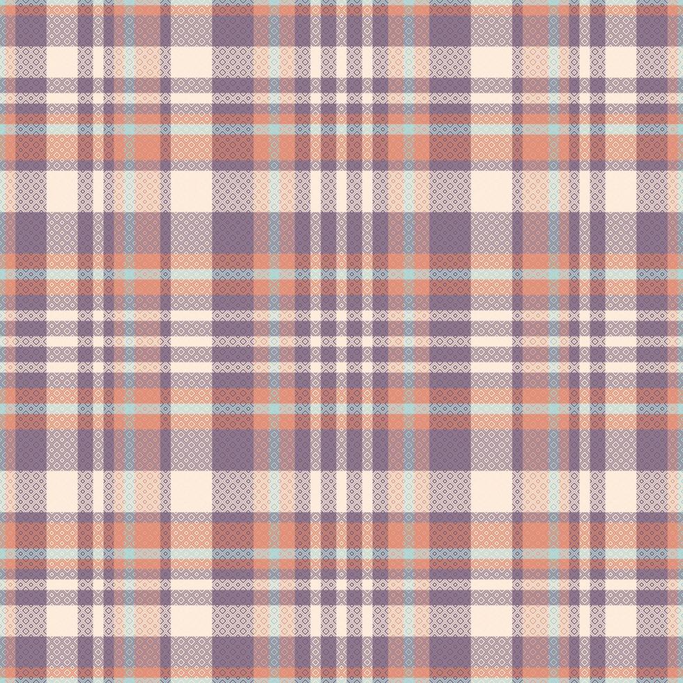 Tartan or plaid pastel color pattern. vector