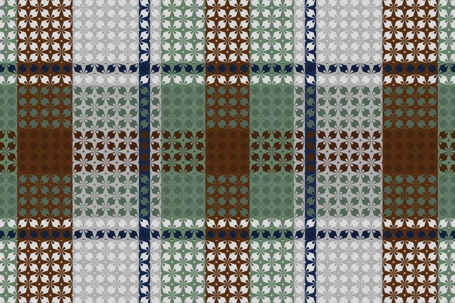 Tartan or plaid dark color pattern. vector