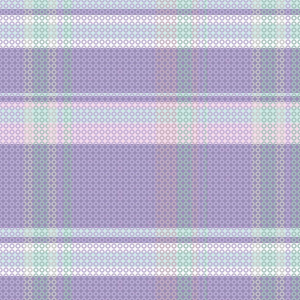 Tartan or plaid pastel color pattern. vector