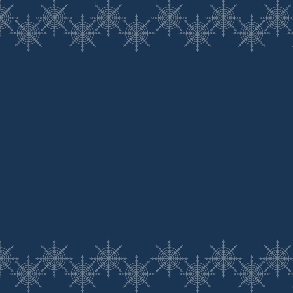 the concept of a banner for winter holidays. New Year greeting card. Blue background. Festive Christmas background. white snowflakes on a dark blue background vector