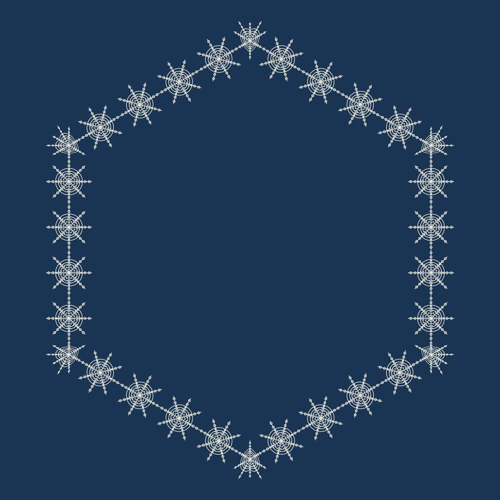 Modern winter background, great design for any purpose. Vector festive illustration with a decorative pattern. Modern minimal design. Festive blue background.