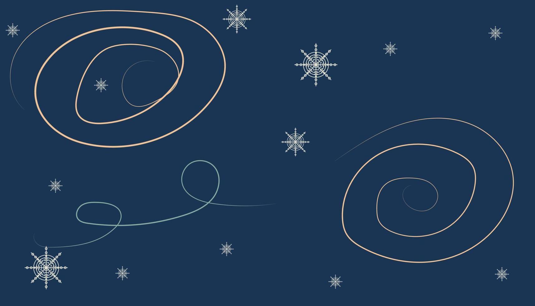 winter background snowflakes on a dark blue background for banner presentations vector