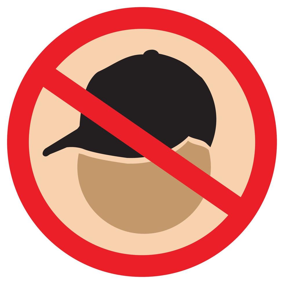 Do Not Using Hat Flat Icon vector