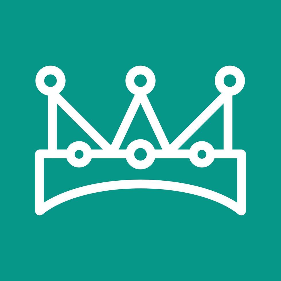 King Crown Line Color Background Icon vector