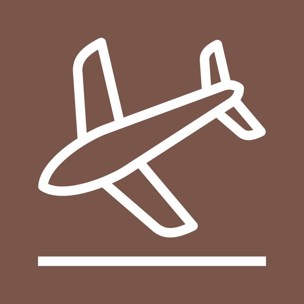 Flight Landing Line Color Background Icon vector