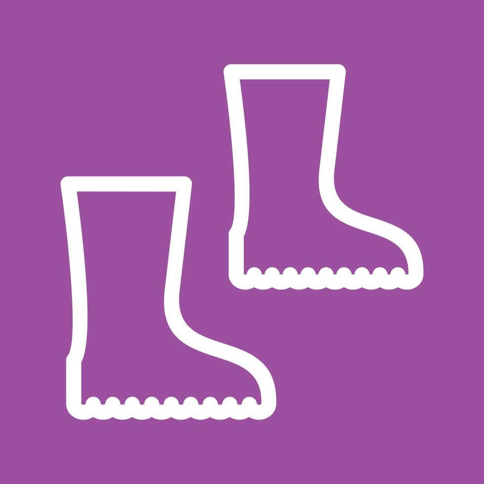 Boots Line Color Background Icon vector