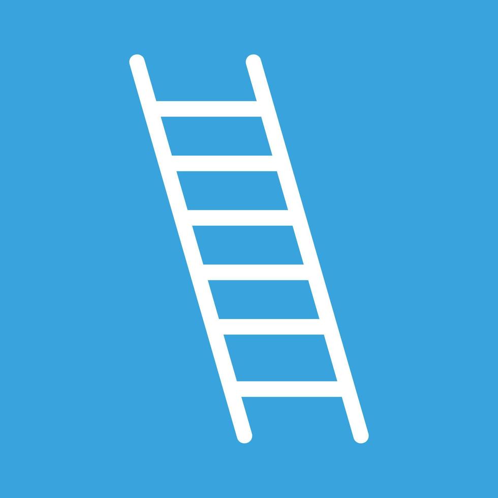 Ladder Line Color Background Icon vector