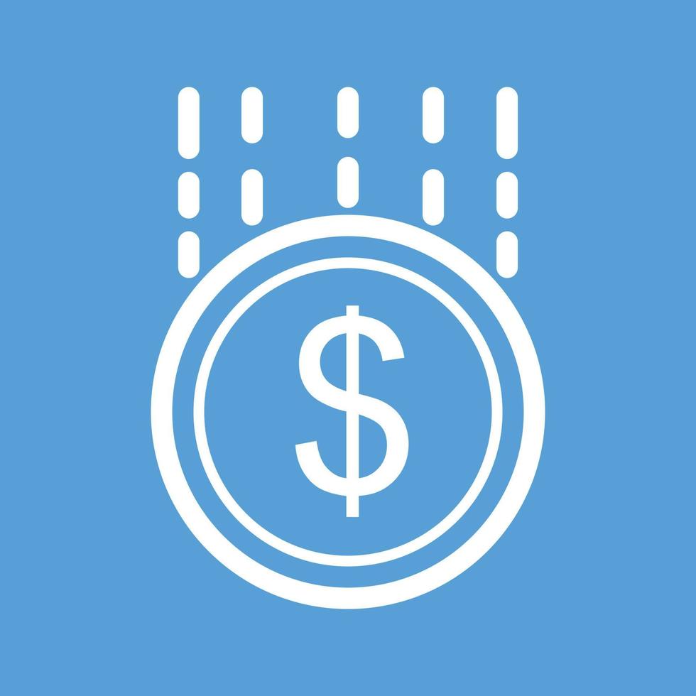 Funding Line Color Background Icon vector