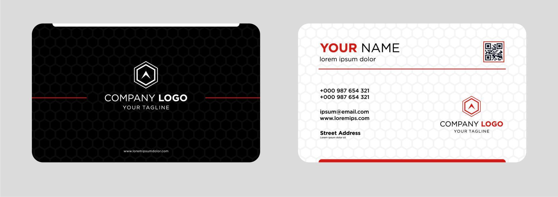 Modern business card design template vector