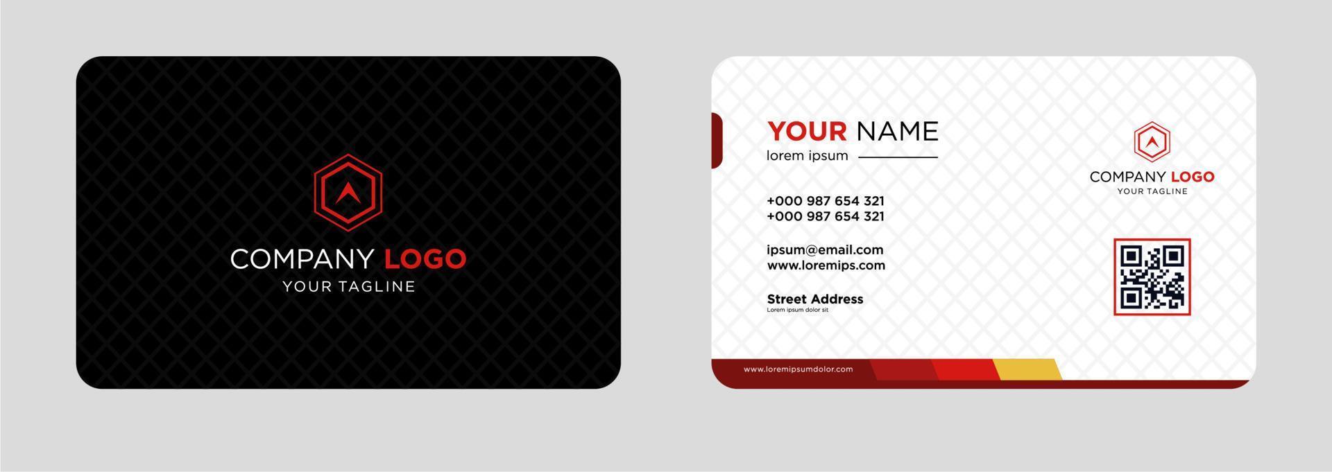 Modern business card design template vector