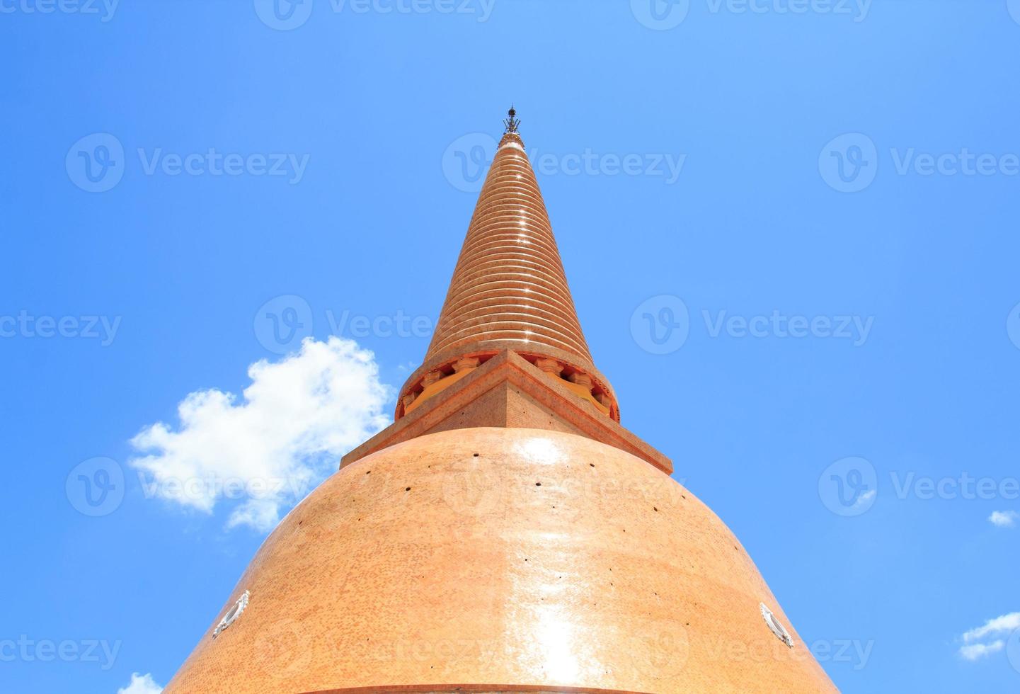 Phra Pathom Chedi is the tallest ancient chedi in the world that is the only one in Thailand as a tourist attraction and civilization source of Buddhism. photo