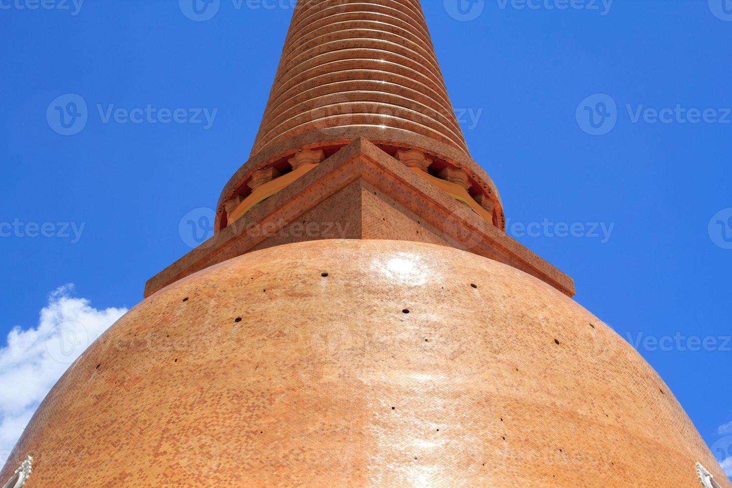 Phra Pathom Chedi is the tallest ancient chedi in the world that is the only one in Thailand as a tourist attraction and civilization source of Buddhism. photo