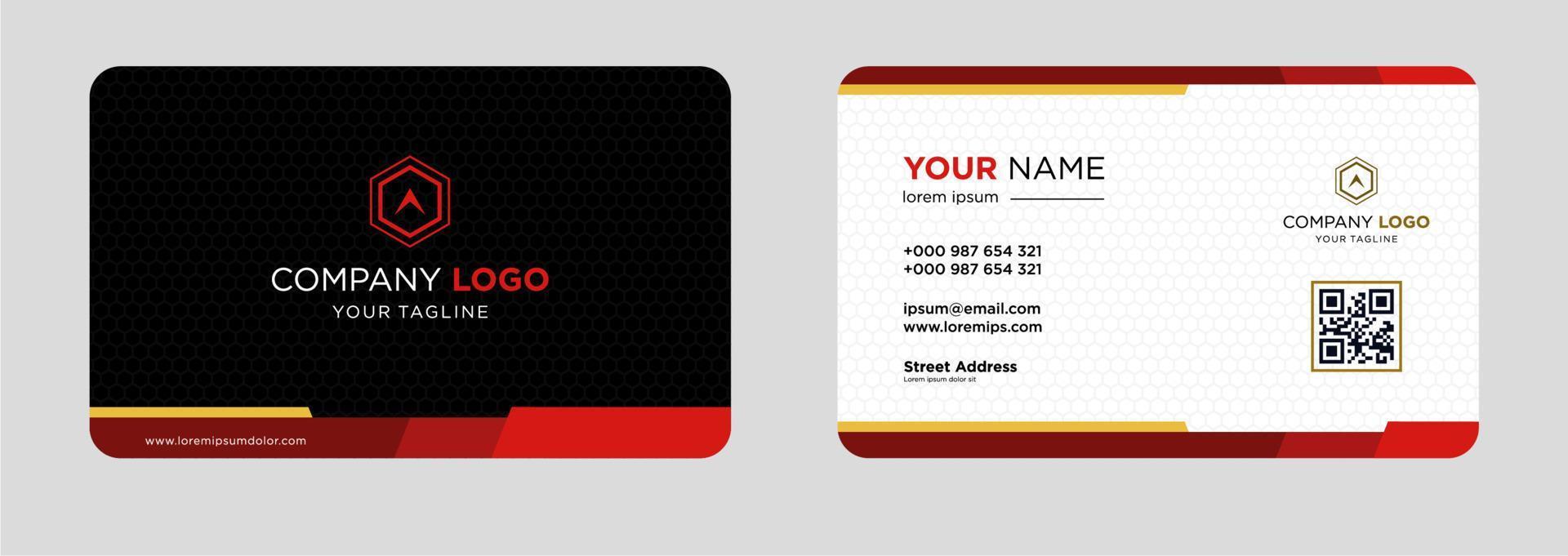 Modern business card design template vector