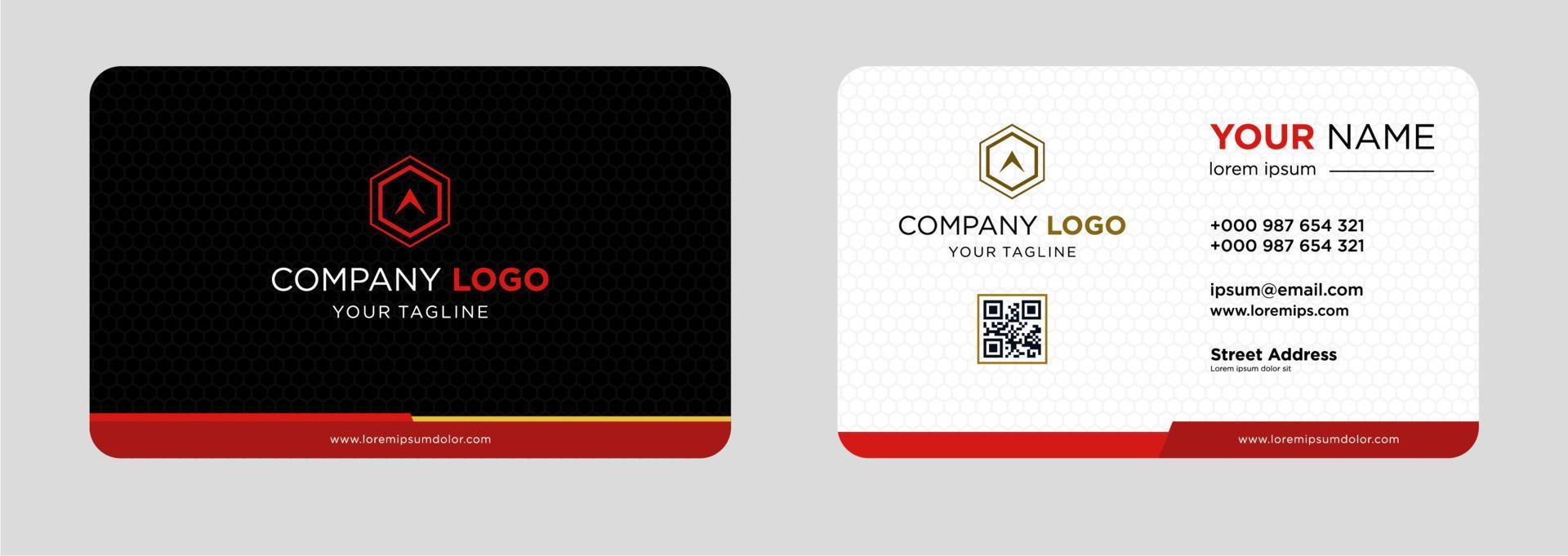 Modern business card design template vector