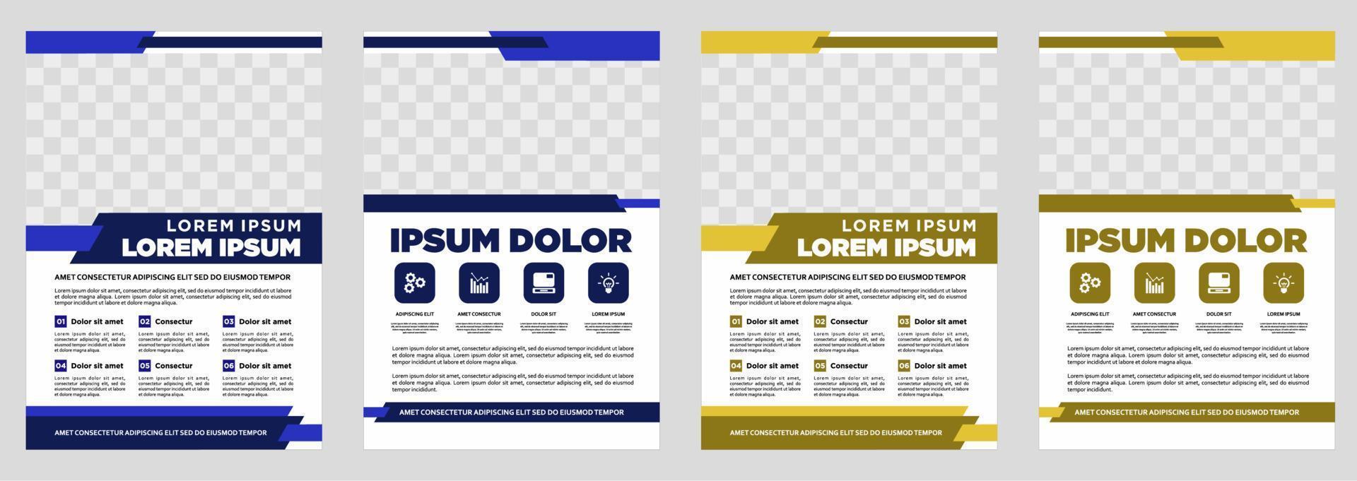 Brochure design  cover modern layout  annual report  poster  flyer in A4 with colorful triangles vector