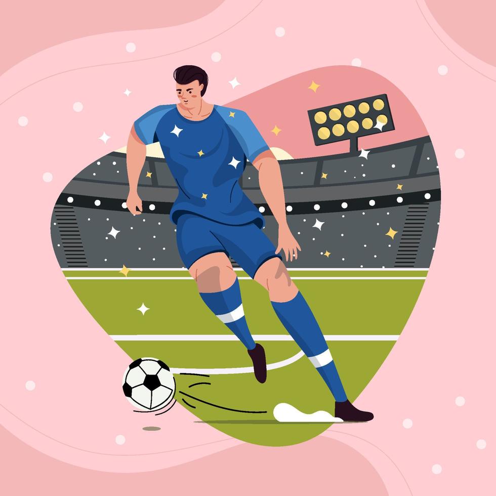 Soccer Player Concept vector
