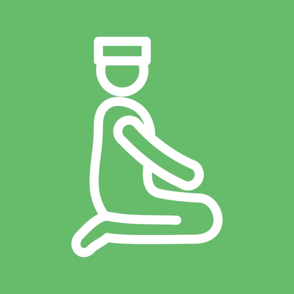 Qaida Line Color Background Icon vector