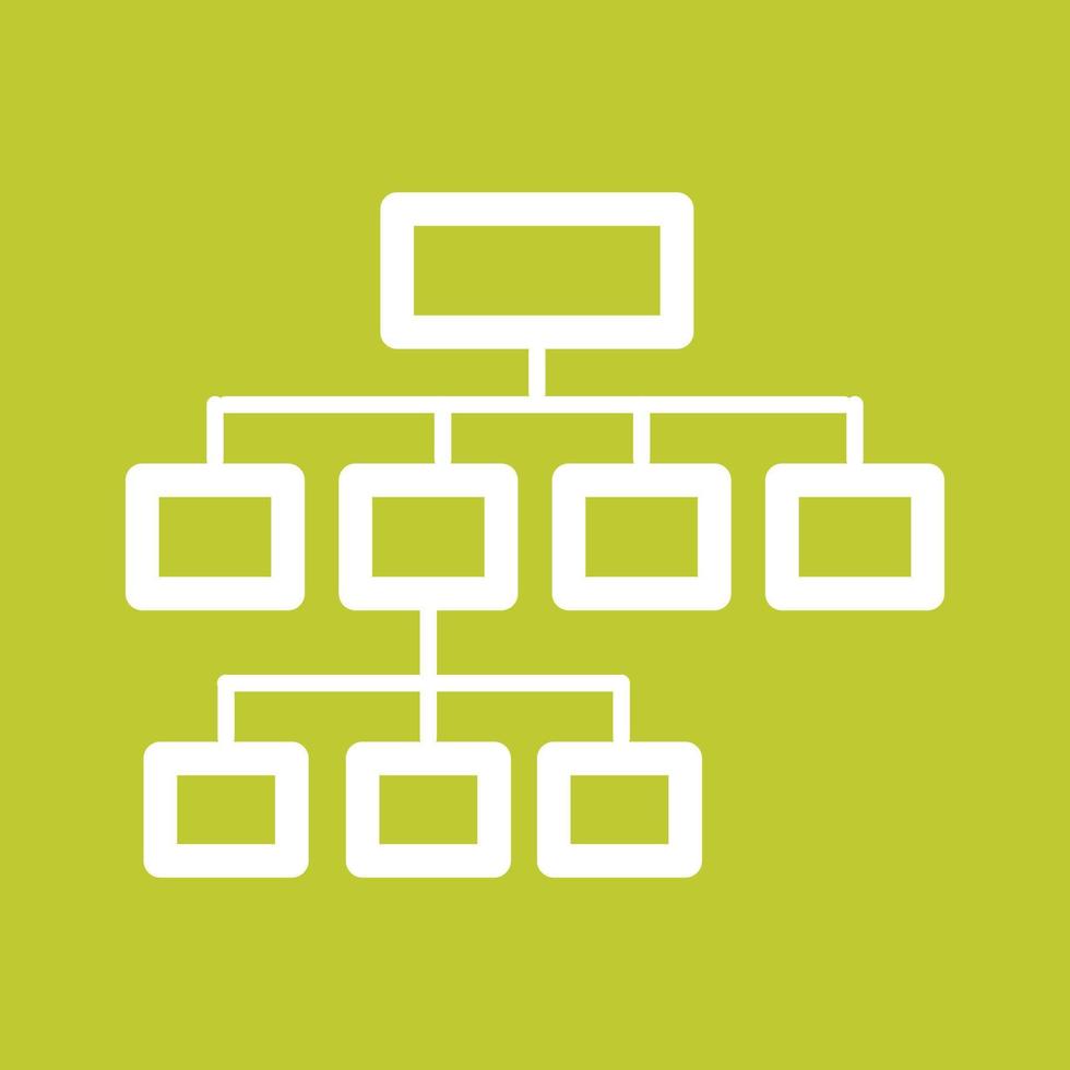 Flowchart Line Color Background Icon vector