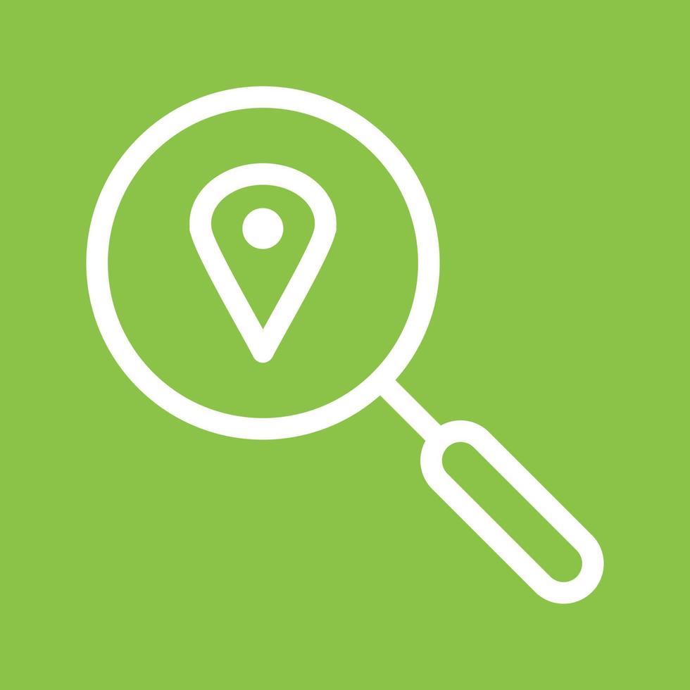 Search Location Line Color Background Icon vector