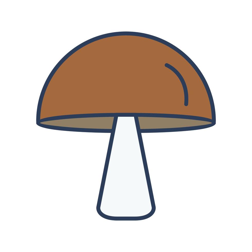 Single Mushroom Vector Icon