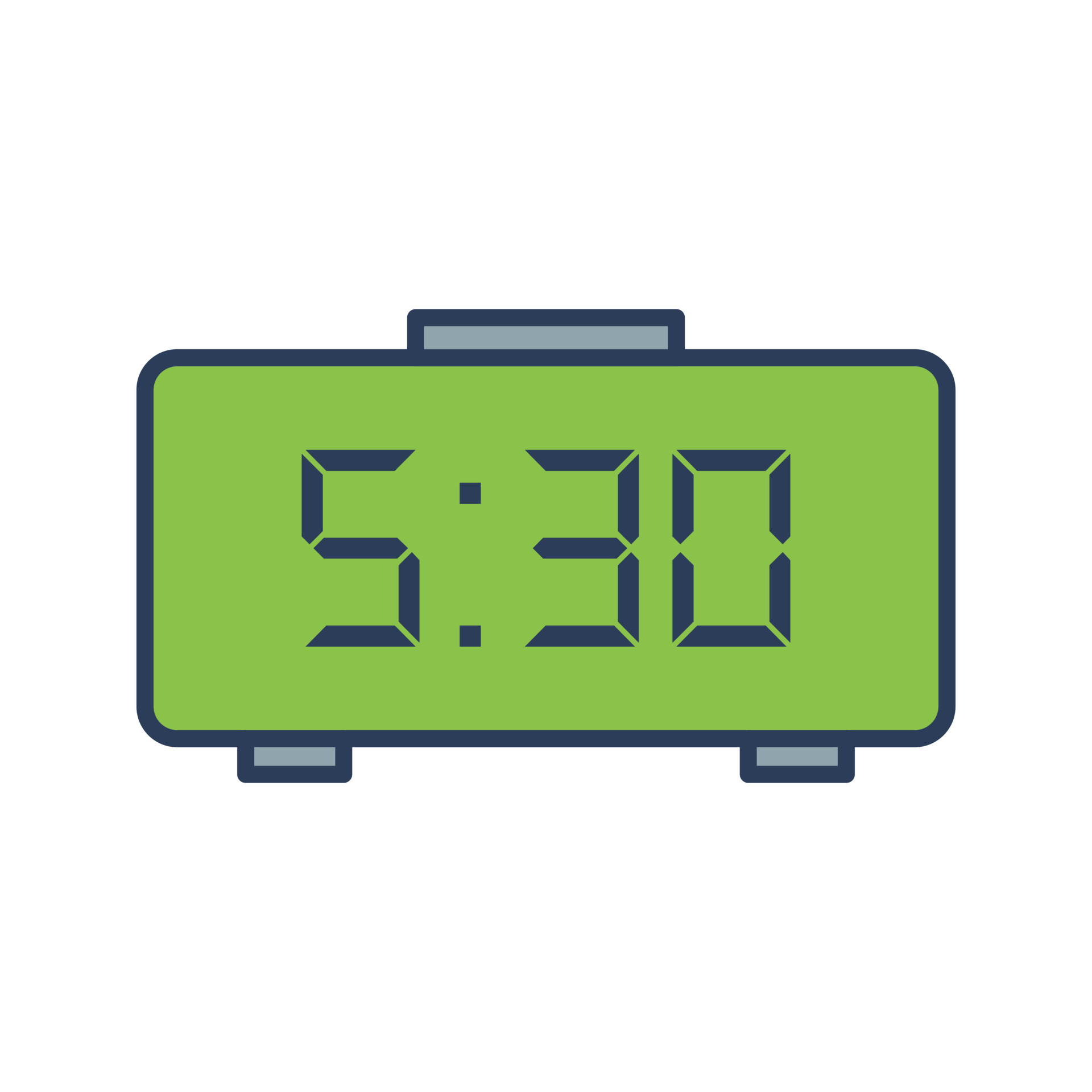 Digital Clock Vector Icon 16642154 Vector Art At Vecteezy