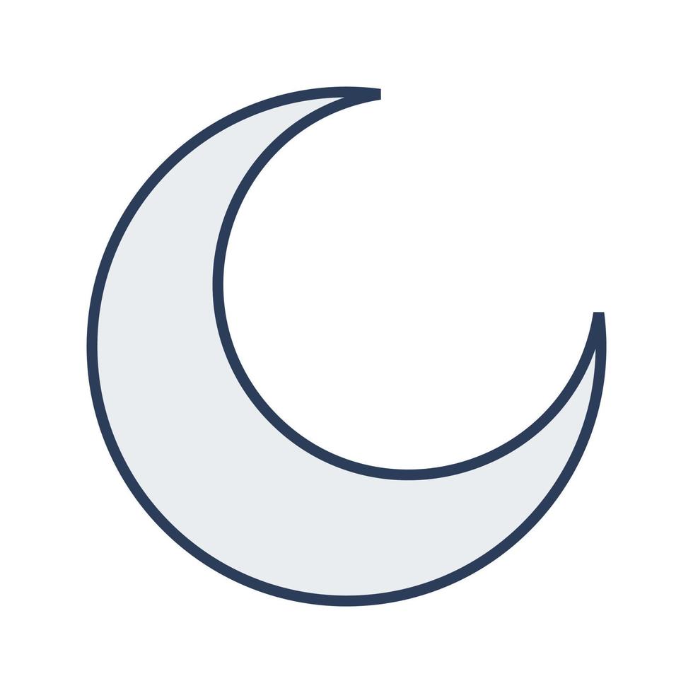 Half Moon Vector Icon