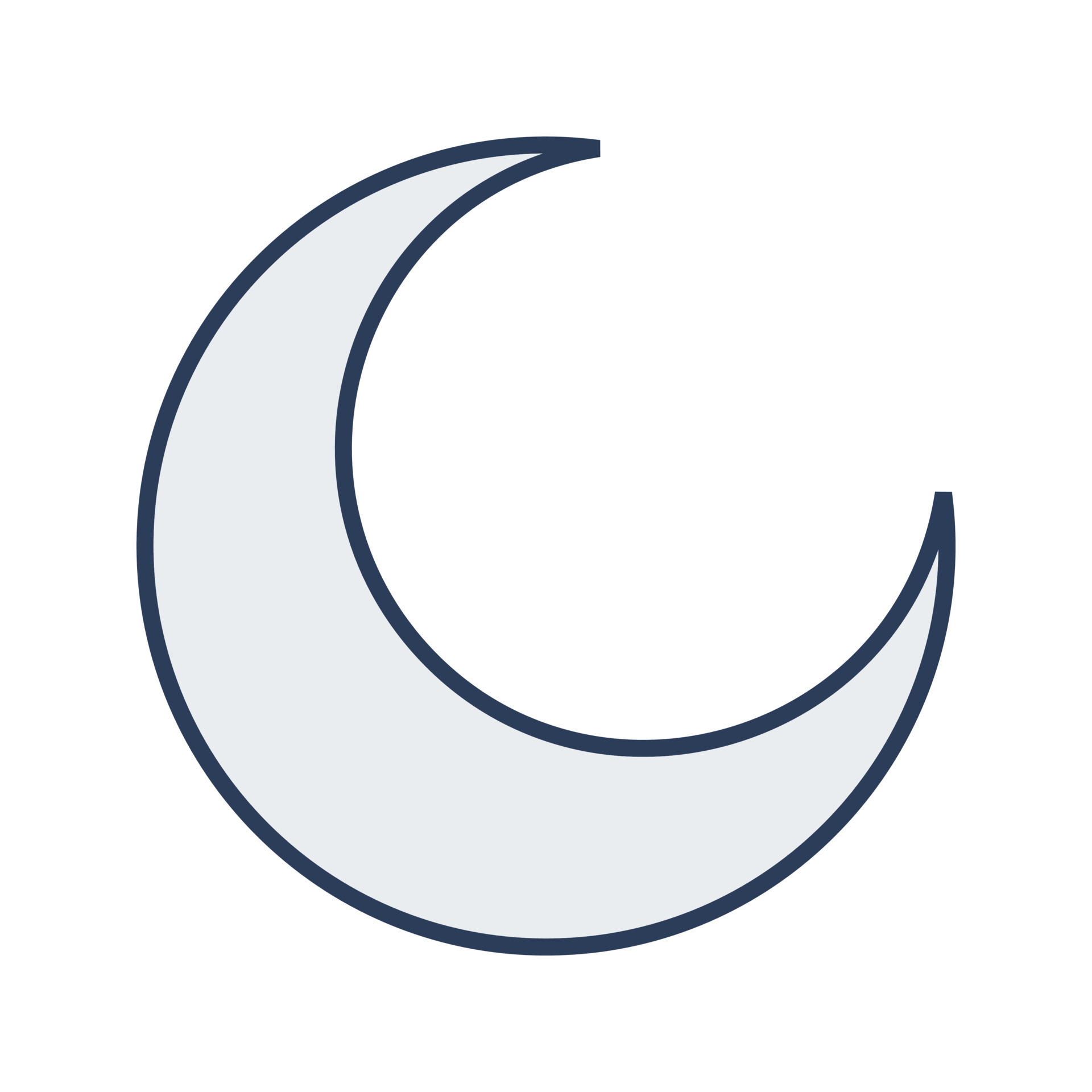 Half Moon Vector Icon 16642175 Vector Art at Vecteezy