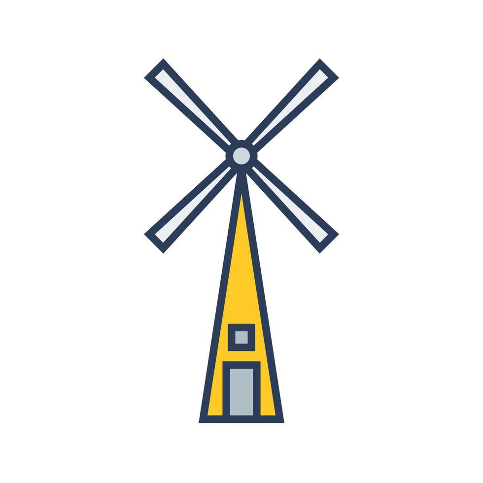 Windmill Vector Icon