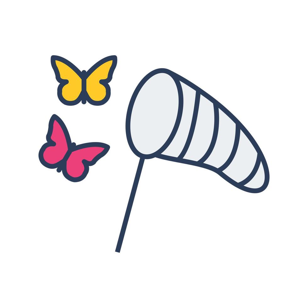 Butterfly catcher icon on white background simple Vector Image