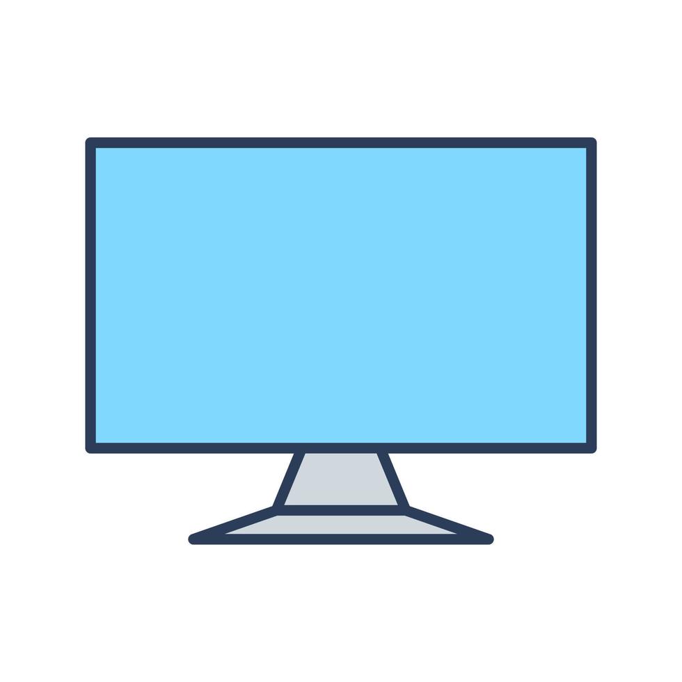 LCD Screen Vector Icon
