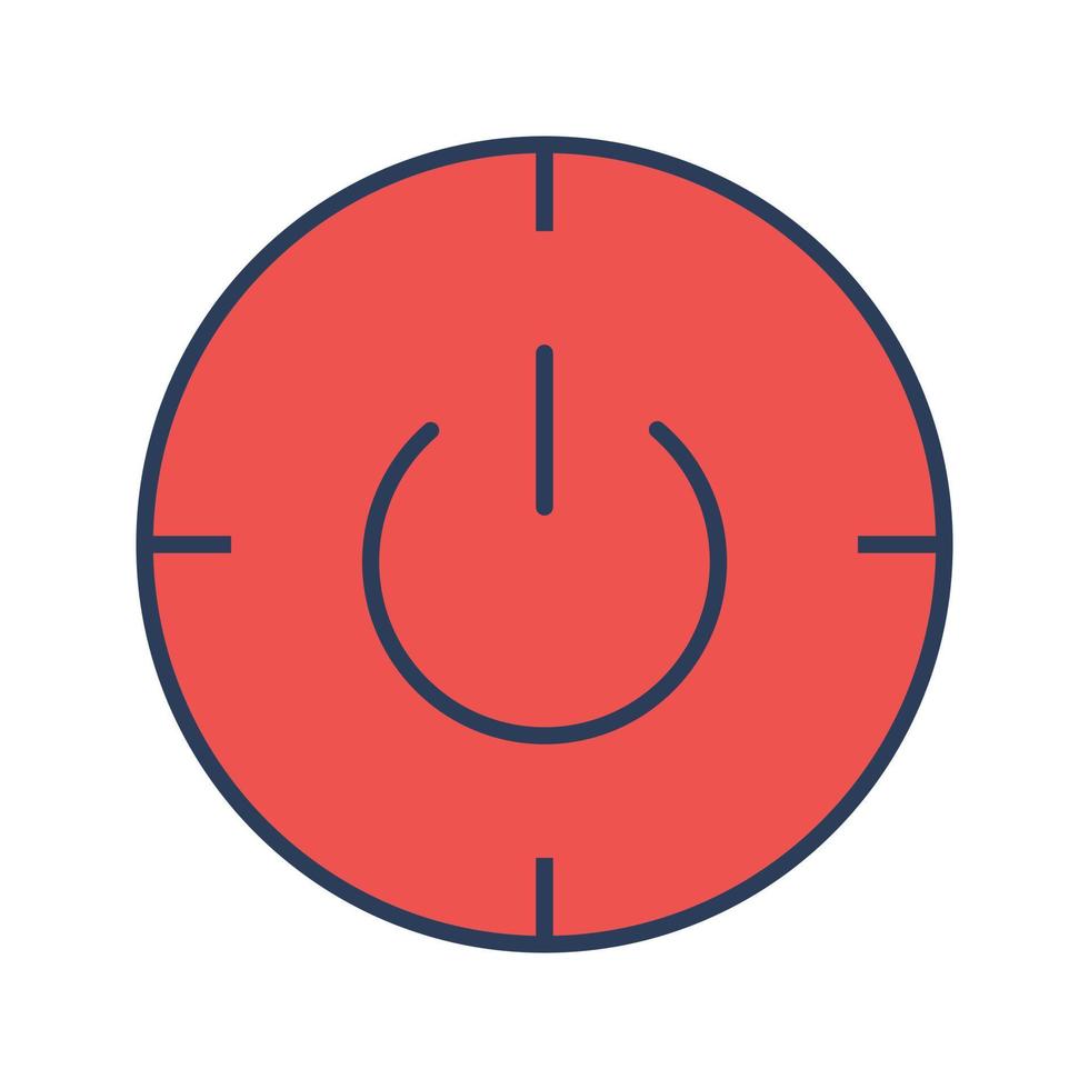 Scheduled power on and off Vector Icon