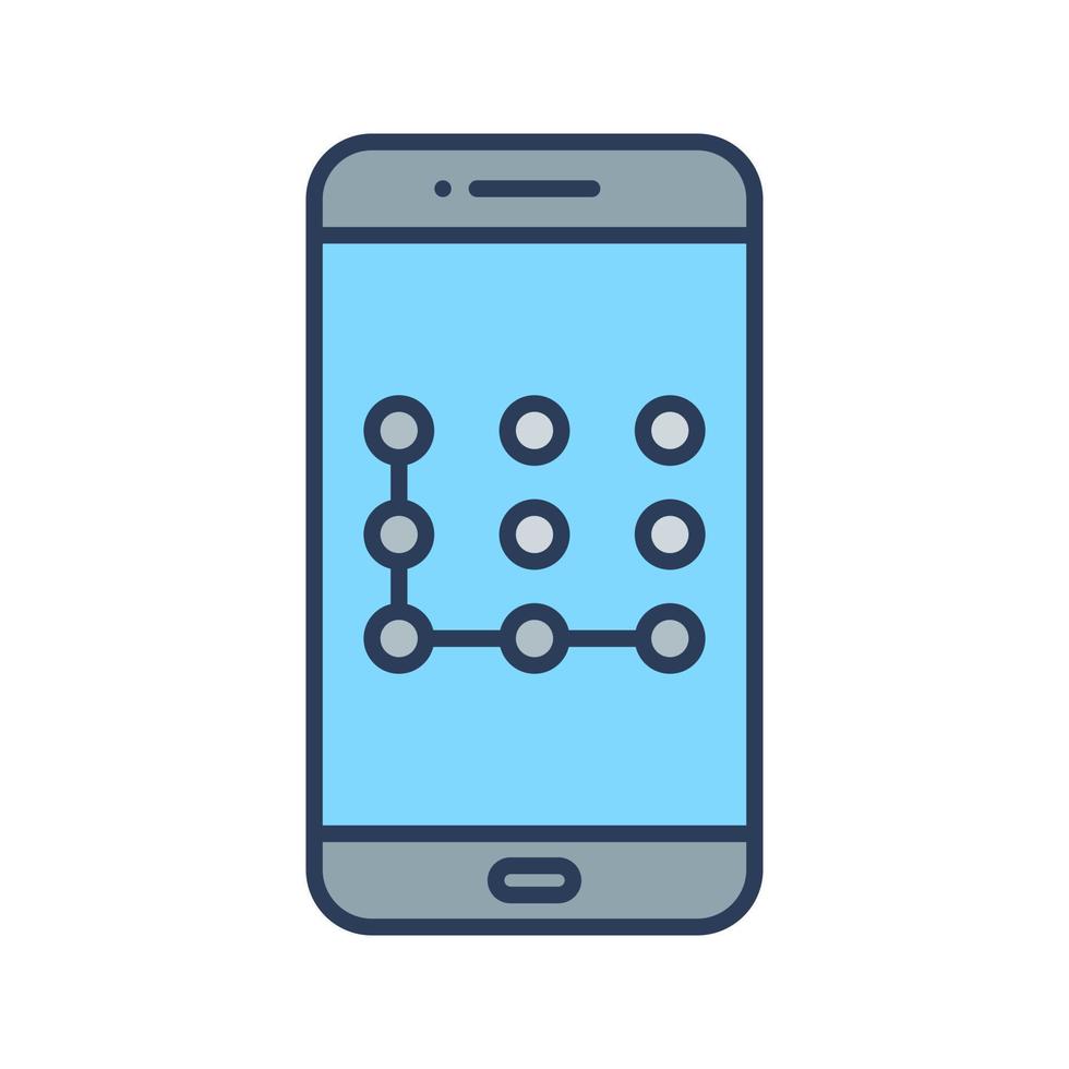Pattern Lock Vector Icon