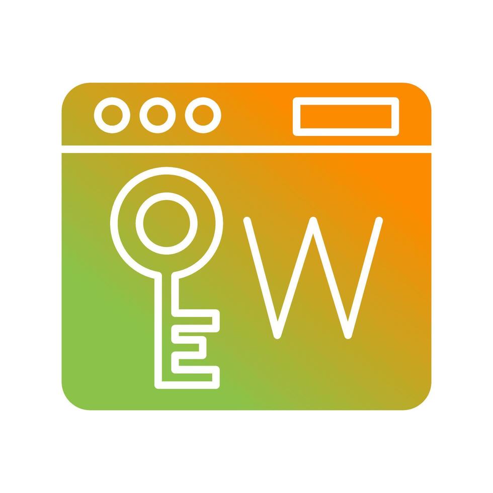 Keyworld Vector Icon